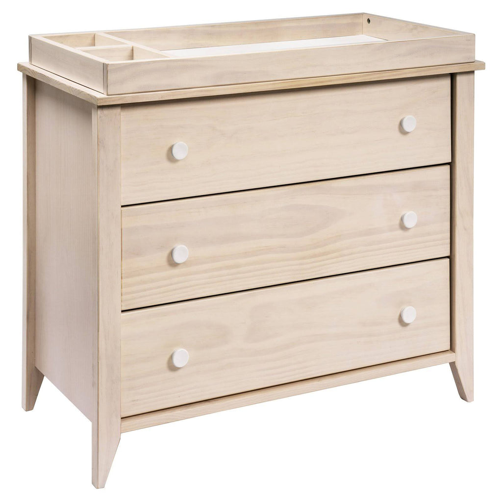 3-Drawer Changer Dresser with Removable Changing Tray Washed Natural White J939388