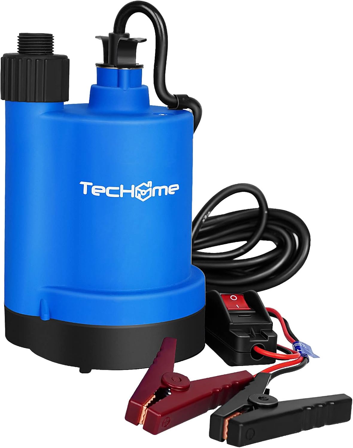120V 1/2HP 1560GPH Cast Iron Portable Water Pump with Suction Strainer and Brass Connectors T513