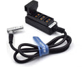 2-Pin Plug to 4-Port D-Tap Hub Adapter Splitter Cable, Pack of 2 L5530