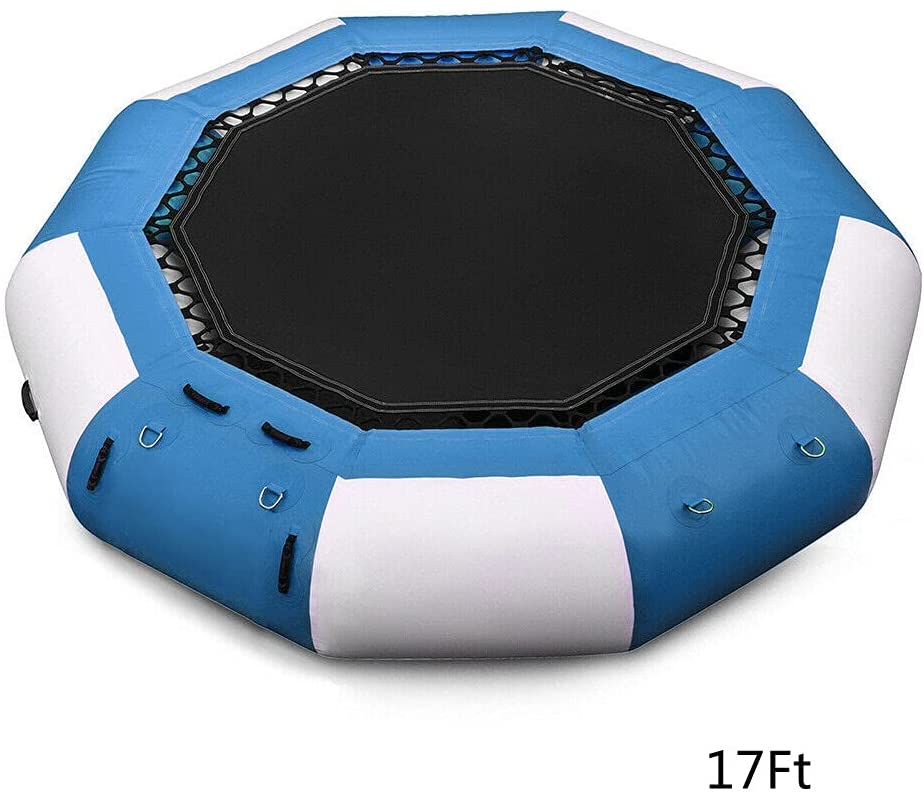 17Ft Inflatable Water Trampoline Floating Bouncing Water Bouncer F90932