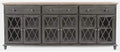 Grey Six Door Accent Cabinet E38706
