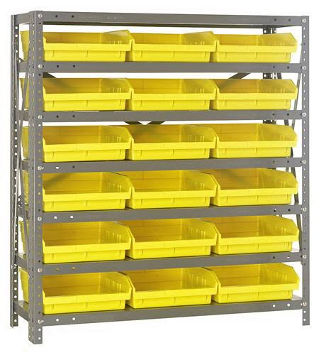Black 18 Bin Shelving System S30243