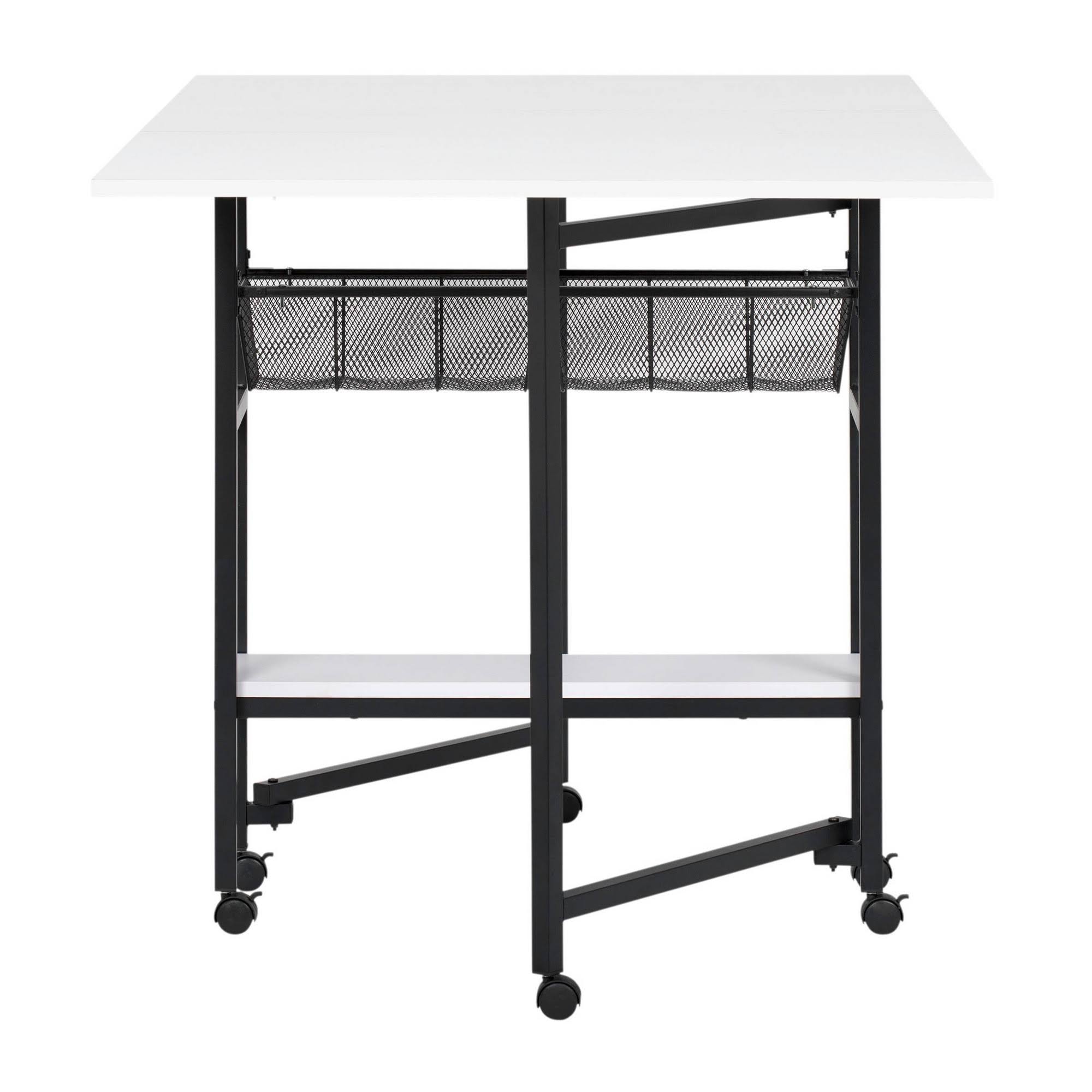Standing Height Craft/Cutting Table with Baskets (36x22 H) F11616
