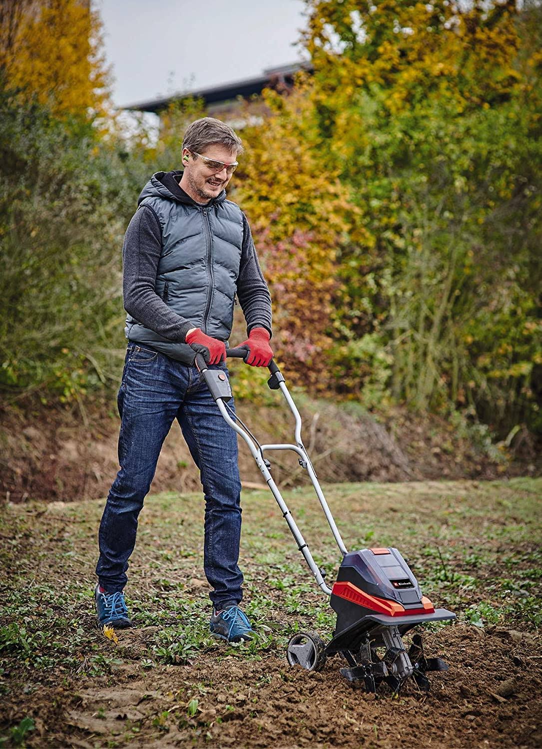 Cordless 8-Inch Tiller with 2X 3.0-Ah Battery and Fast Charger V382