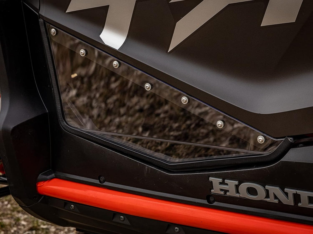 Clear Lower Doors for Honda Talon 1000X / 1000R / 1000X-4, 1/4” Clear Polycarbonate B405815