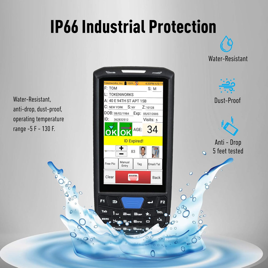 ID Scanner with Charger Cradle and Hand Strap D987