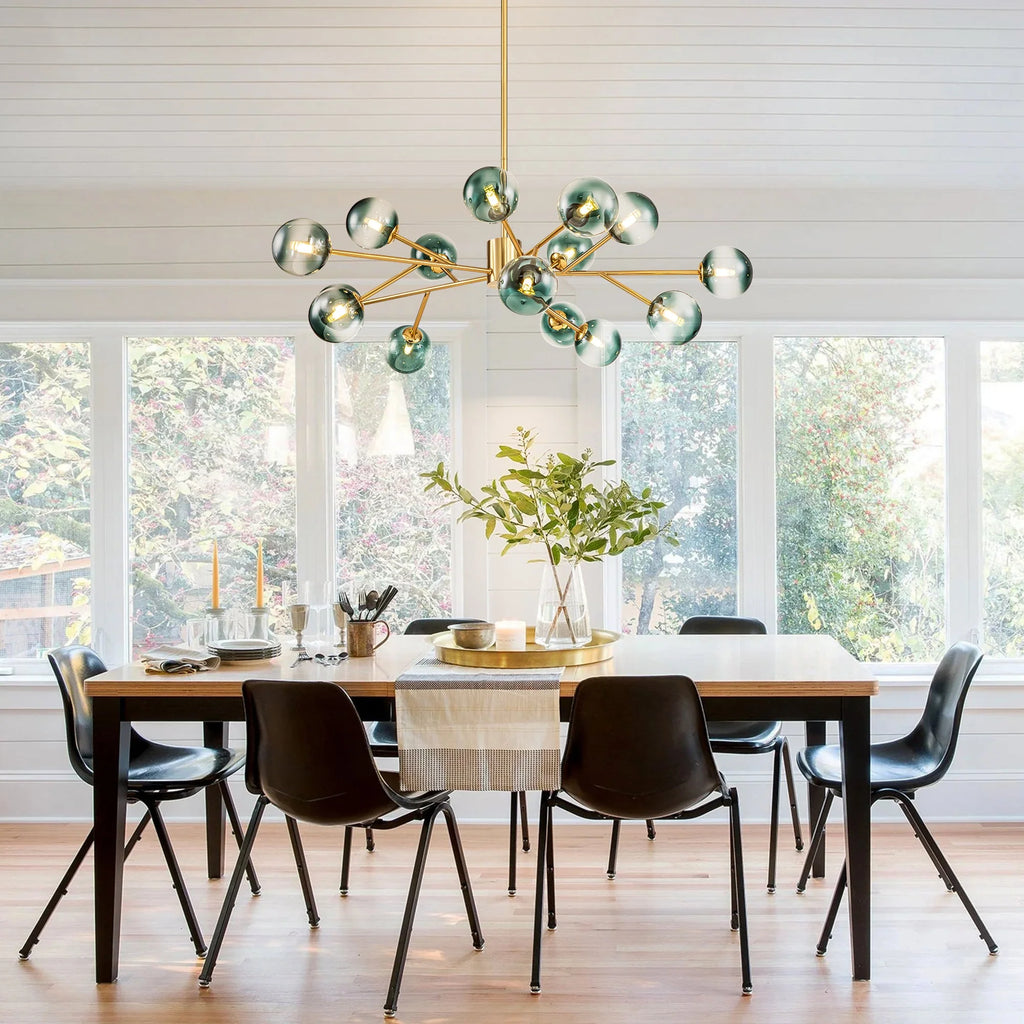 15-Light Glass Bubble Chandelier Y862689