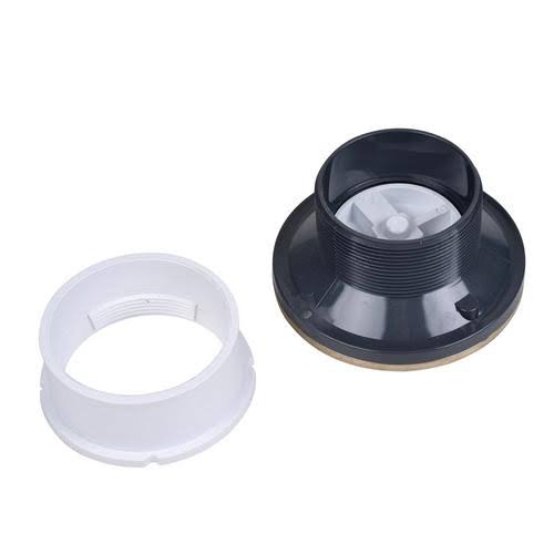 4x22 PVC Hub Base Adjustable Cleanout with Nickel Cover & Round Ring P348