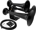 3 Air Horn Black Heavy Duty ABS Train Horn W958