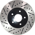 Front ECoat Drill&Slot Brake Rotors Pad Fit 08-13 Infiniti G37 w/Akebono Caliper F144903