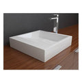 White Solid Surface Above Counter Bathroom Sink T2563