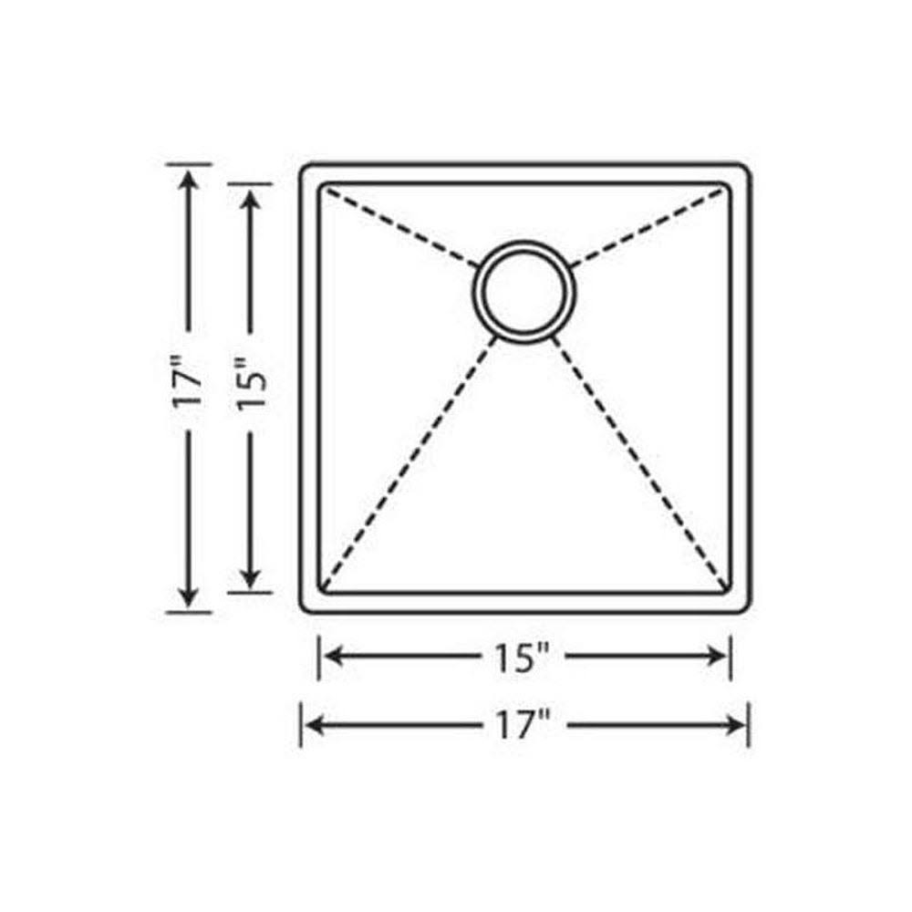 Precision Undermount Bar Sink A9262