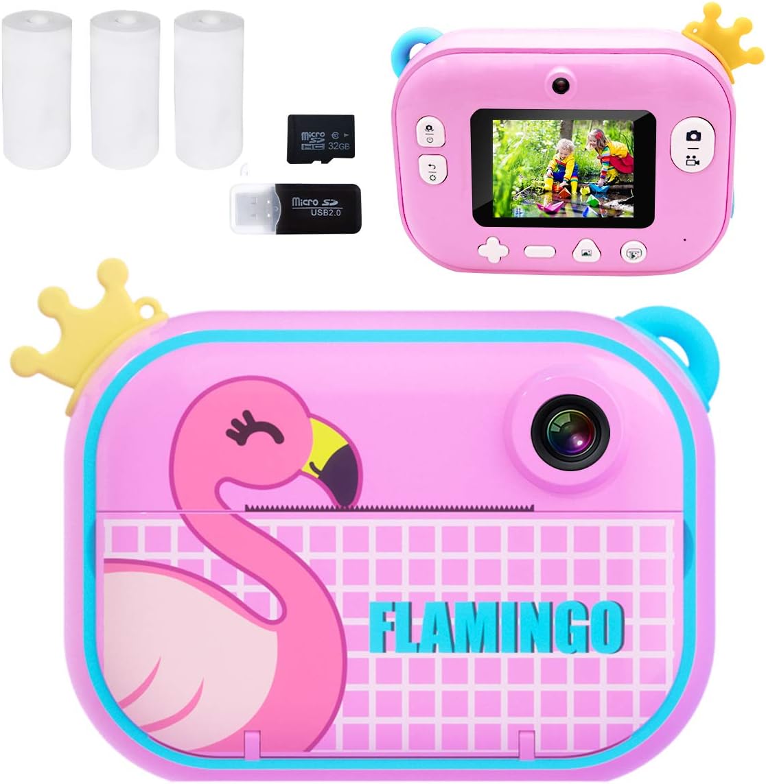 Instant Print Camera for Kids with Paper Film B534