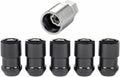 Black Cone Seat Wheel Lock Nut Set 5 Pack Y21316