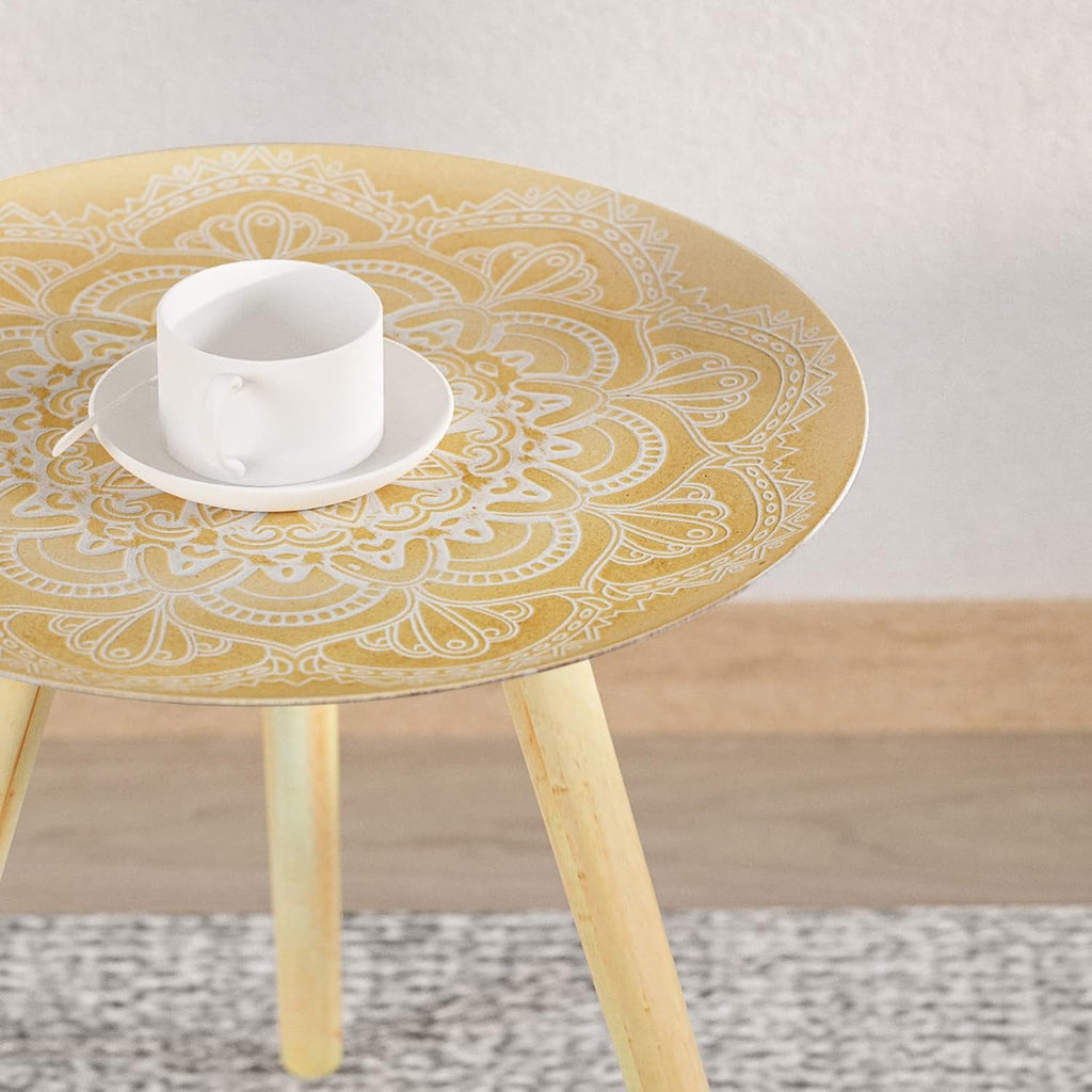 Round Wood Side Table, Pack of 2 O645