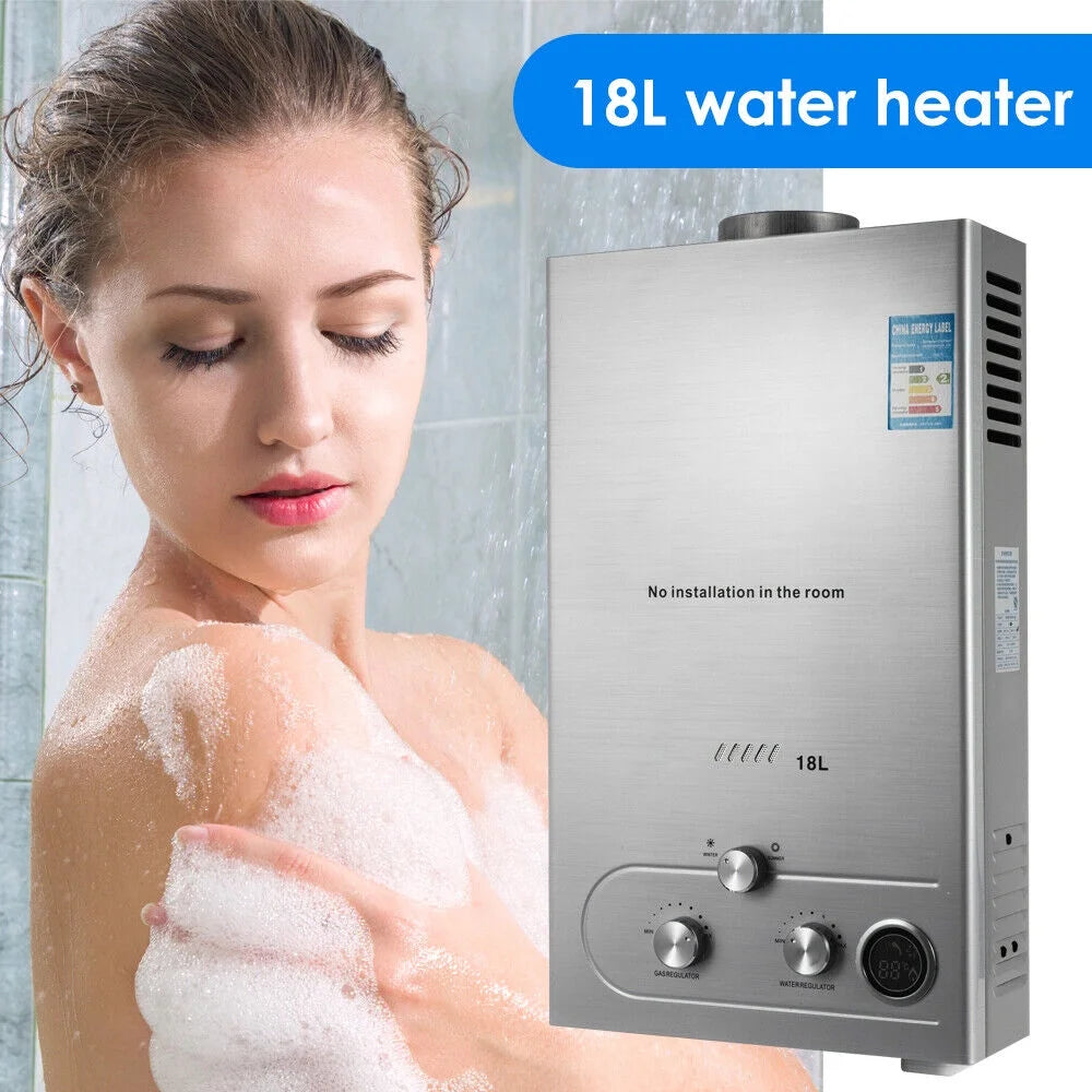 Portable Propane Gas Water Heater, 4.8GPM, Shower Kit Included T3336