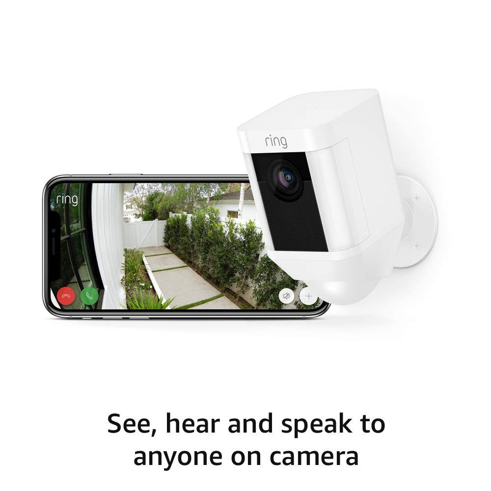 White HD Security Camera with Two-Way Talk and Siren Alarm C79124