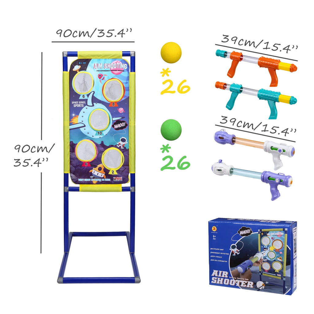 4pk Foam Ball Popper Air Guns with 52 Foam Balls J45178