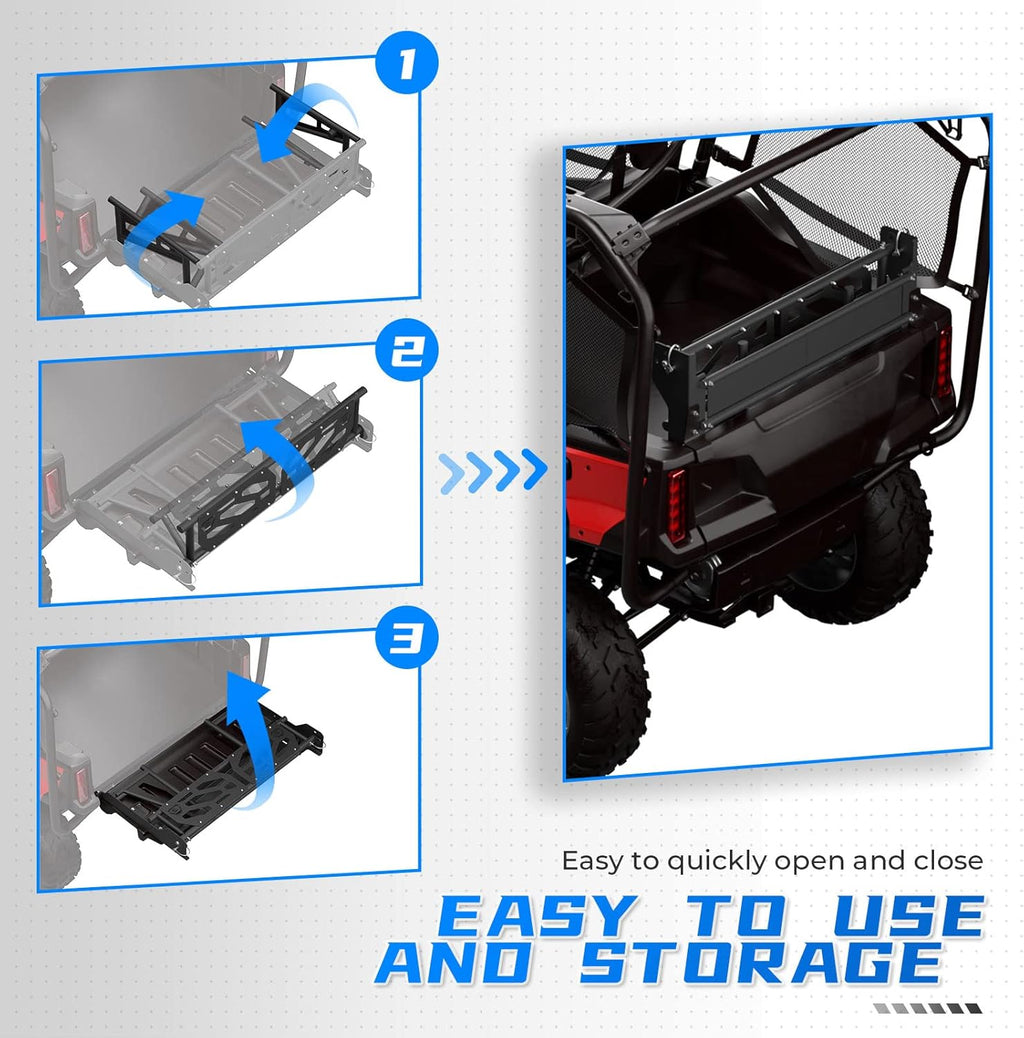 Black Steel Cargo Bed Extender I495