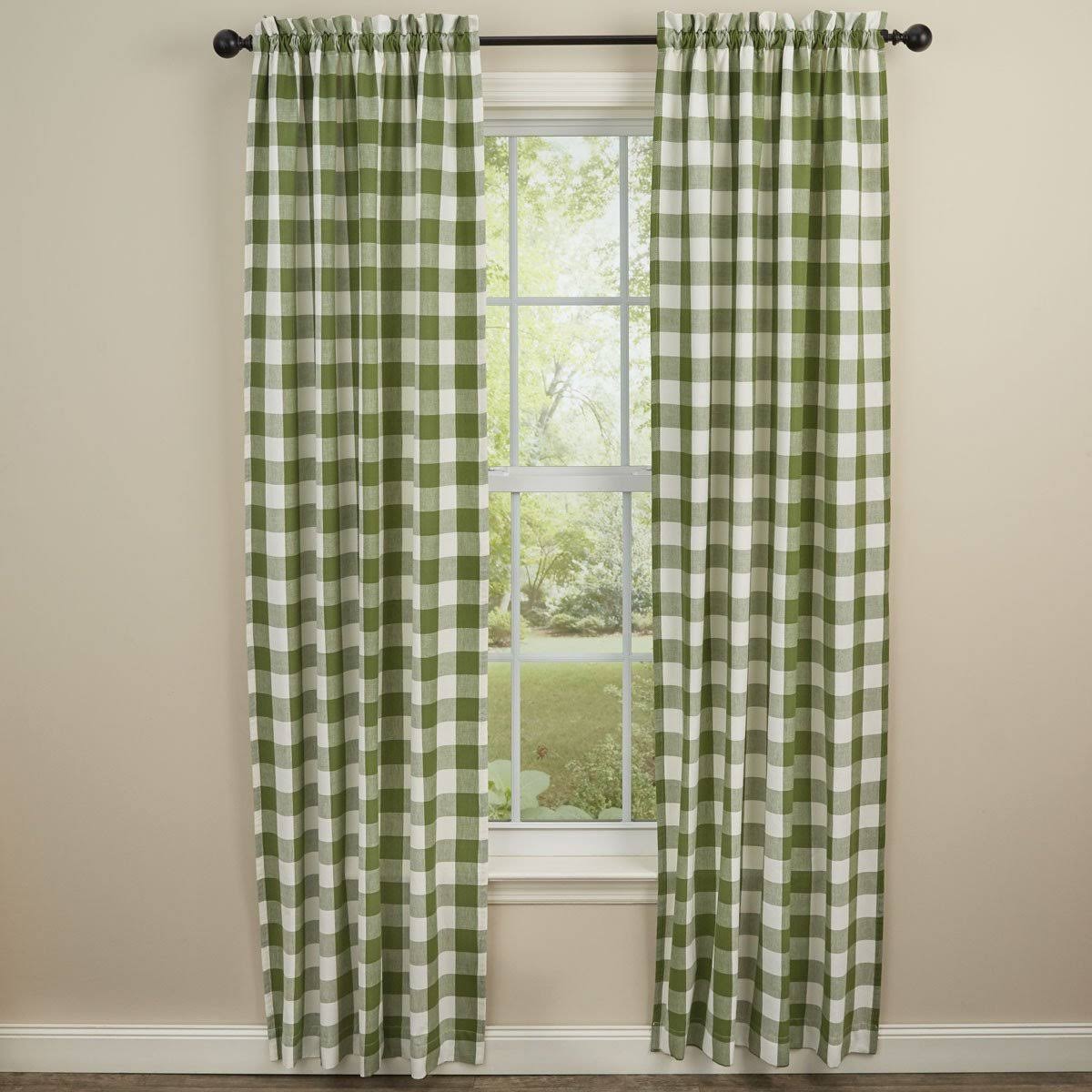 Sage 72X84 Check Panels Z917