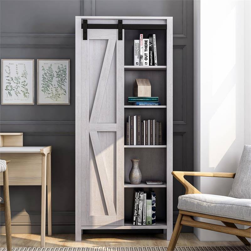 White Oak Wood Sliding Door Pantry E918