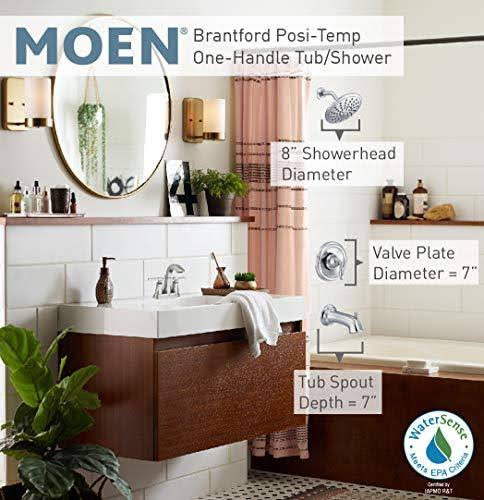 Chrome Tub and Shower Trim Kit with 8-Inch Rainshower Q570095