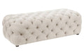 Gray Tufted Bench A331