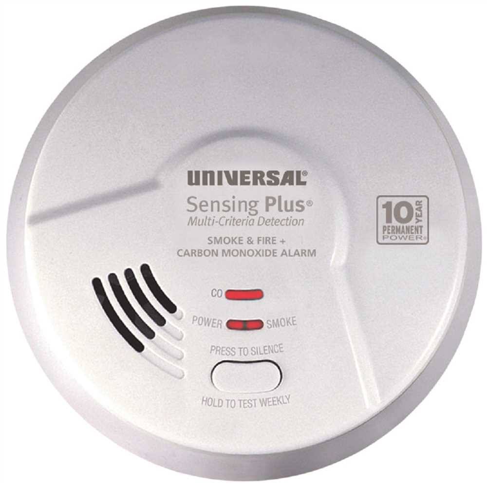 10-Year Sealed Battery Operated 3-in-1 Smoke Fire & Carbon Monoxide Detector U52263