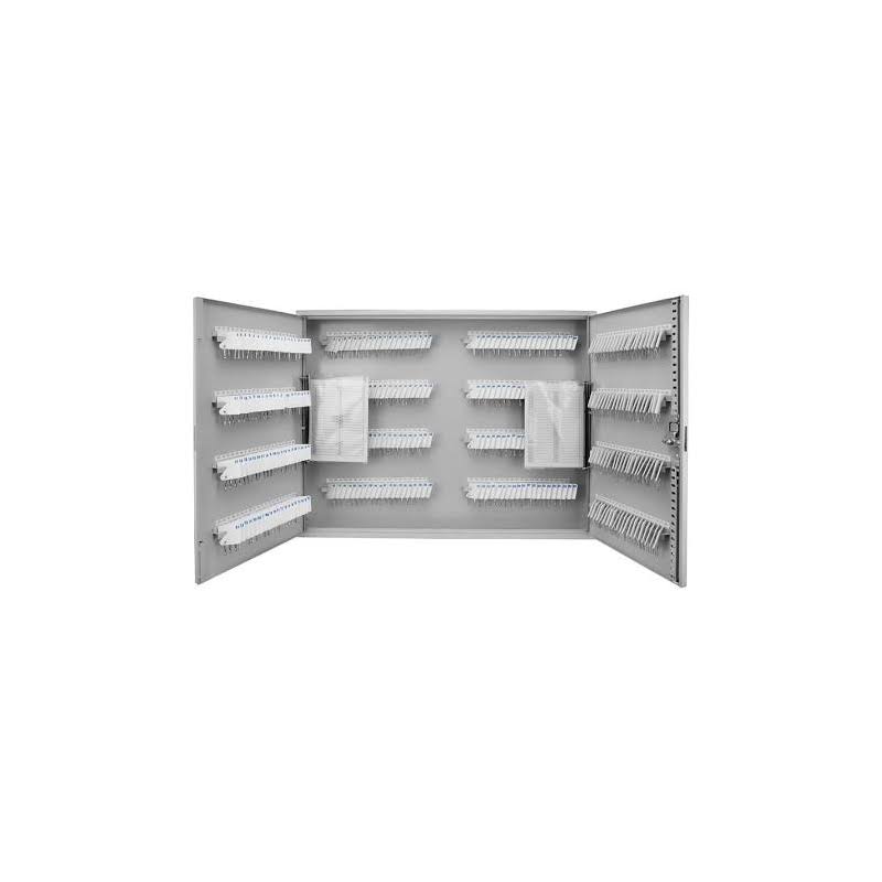 Steel Key Cabinet with 160 Hooks, Gray T2357