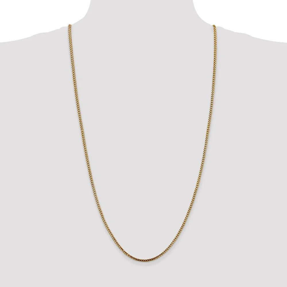 14kt Yellow Gold Franco Chain 30 inch Lobster Clasp X30543