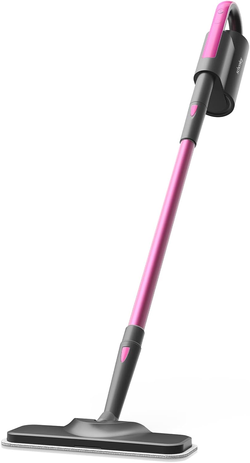 Steam Mop Cleaner with Detachable Handheld Steamer, 7-in-1 Accessories, Washable Microfiber Pads I53713