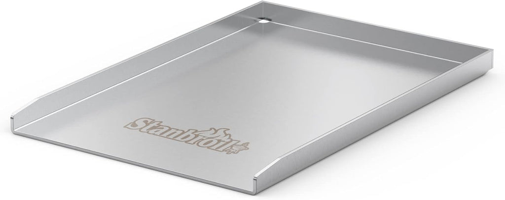 Stainless Steel Gas Grill Griddle Pan Pack of 2 U9039