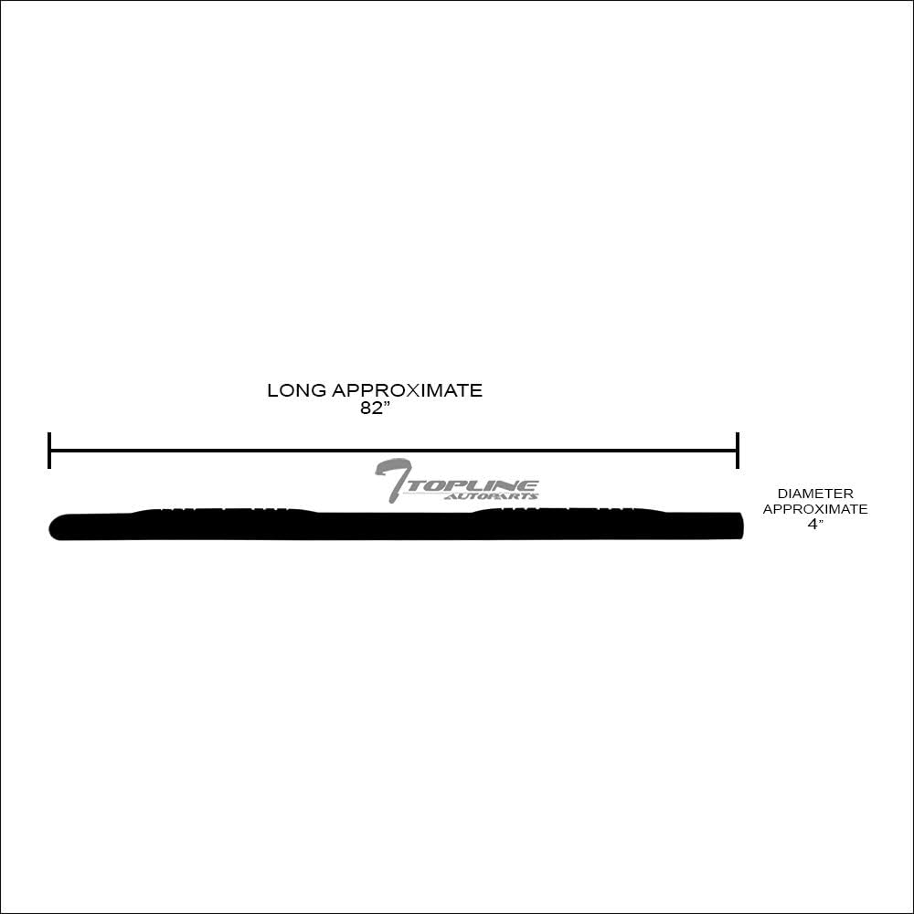Oval Polished Stainless Steel Side Step Nerf Bars Running Boards S99978