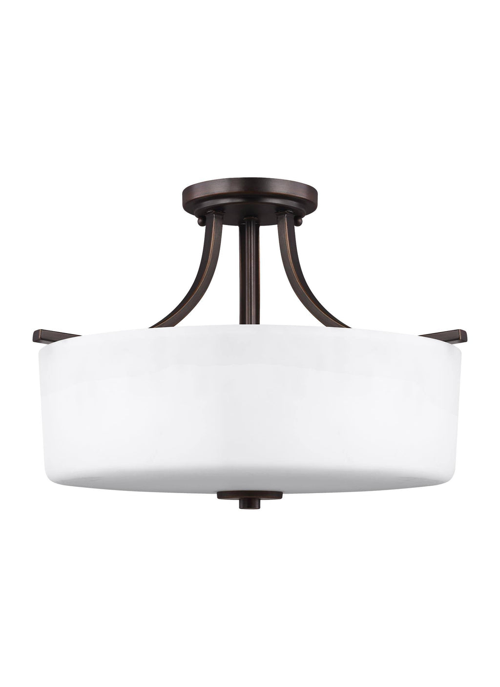 Semi Flush Mount Light, Burnt Sienna L92761