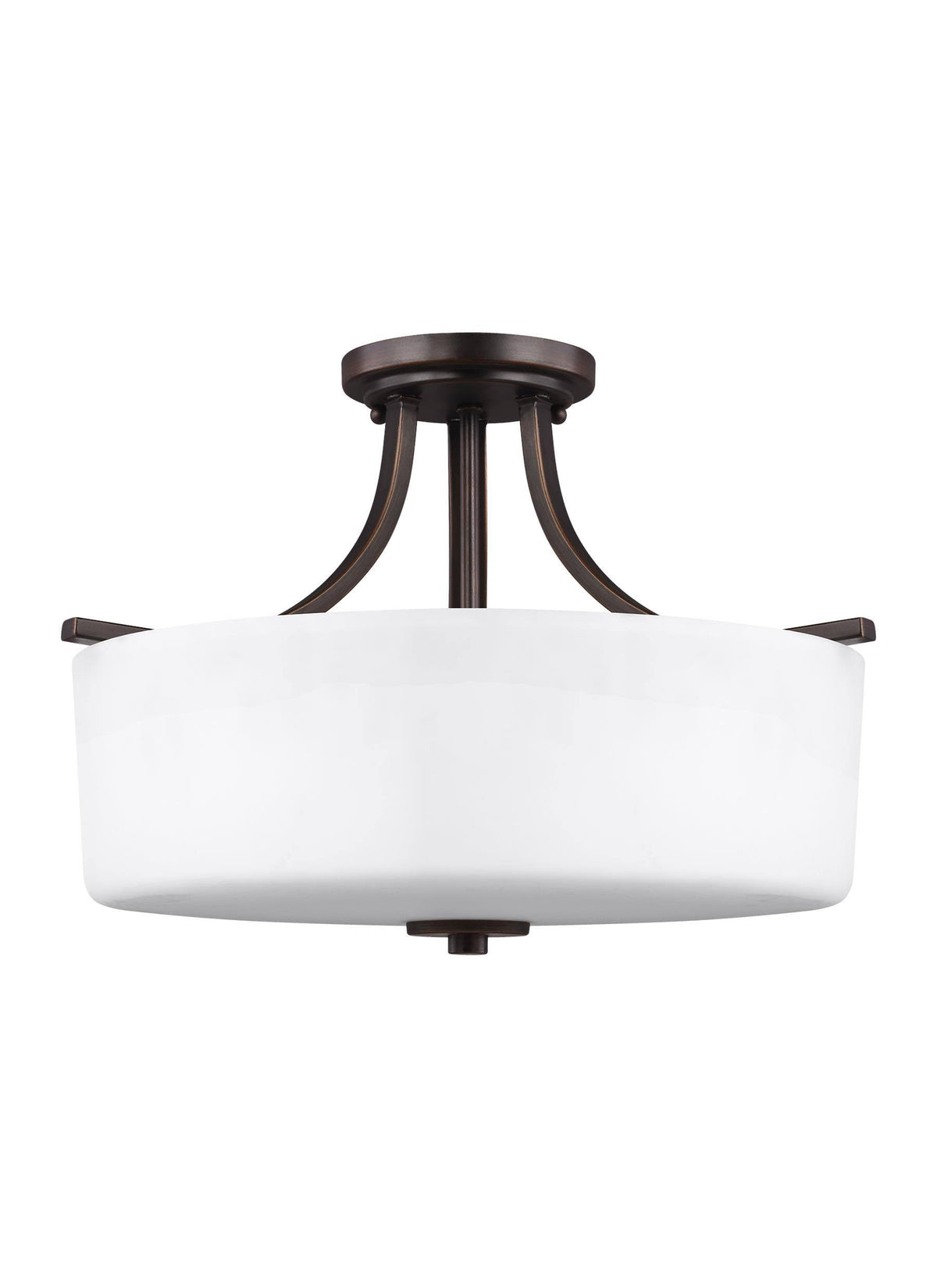 Semi Flush Mount Light, Burnt Sienna L92761