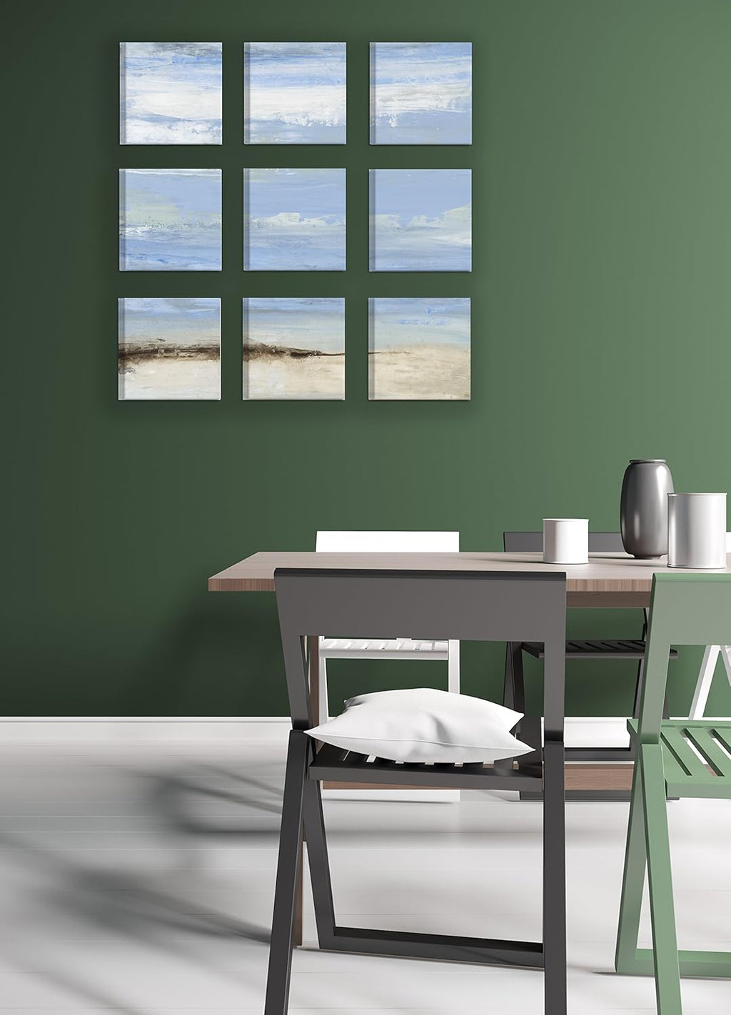 Abstract Beach Seascape 9 pc Wall Art Set L2037