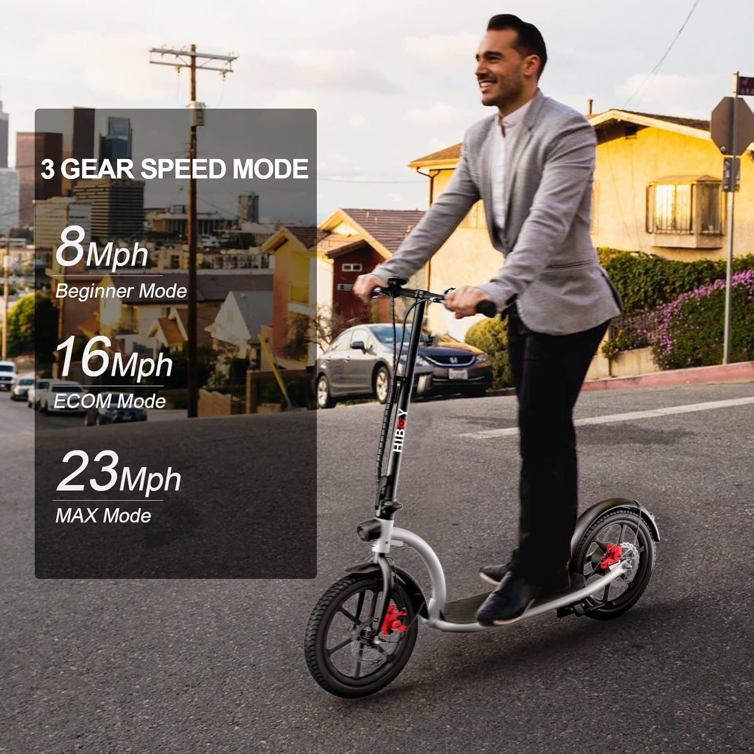 16" Pneumatic Tires Folding Commuter Electric Scooter Q332