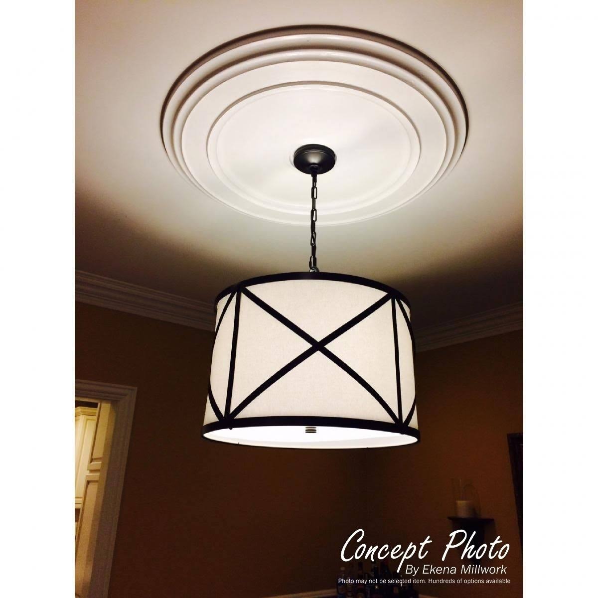 Granada Ceiling Medallion, Hand-Painted Pewter Y24760