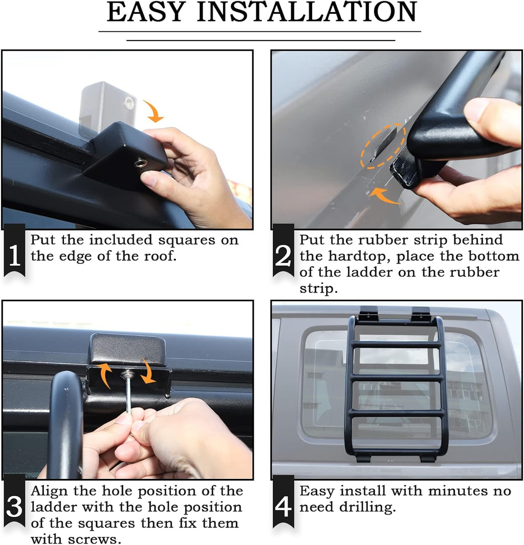 Aluminium Alloy Rear Window Ladder Car Body Functional Decoration Accessories W31093