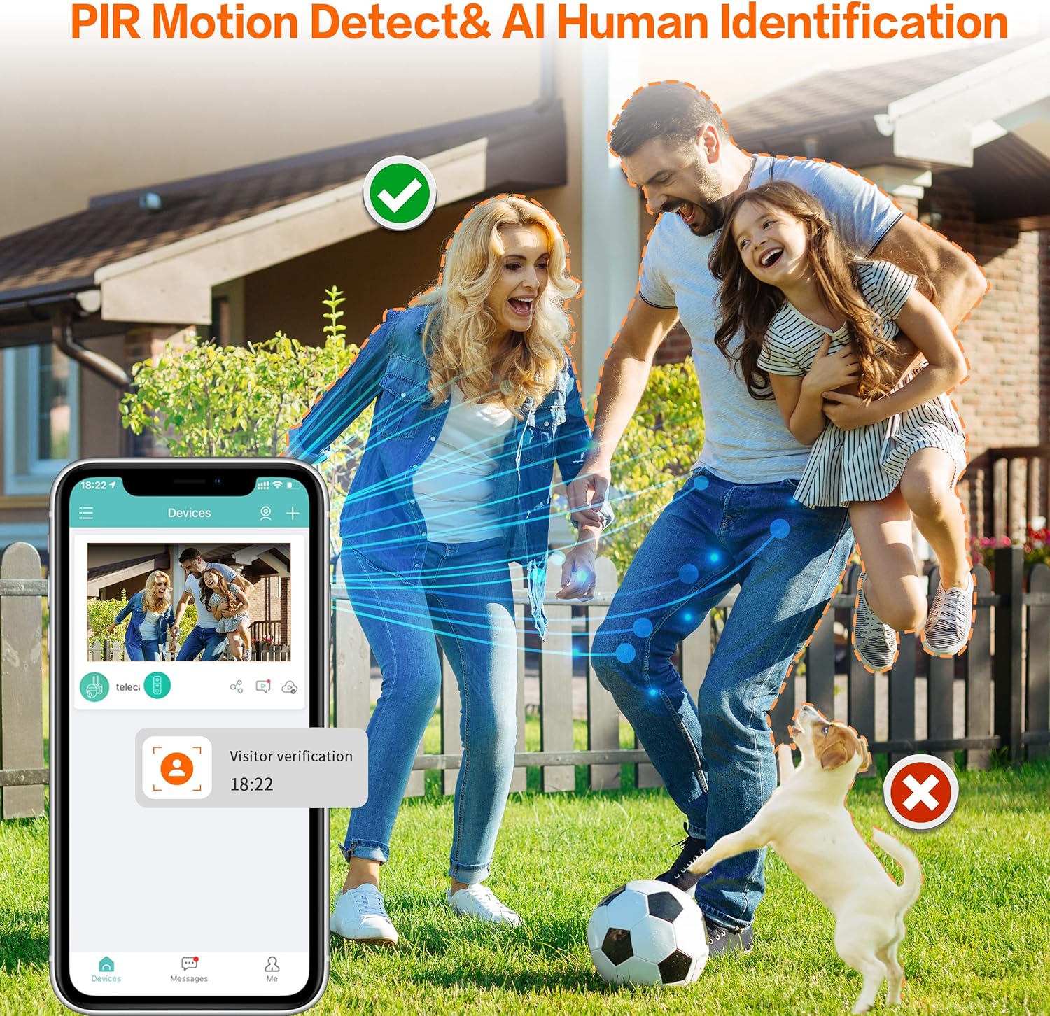 2K Wireless Video Doorbell Camera with Night Vision H74684