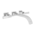 White Wall Mount Lavatory Faucet M7025