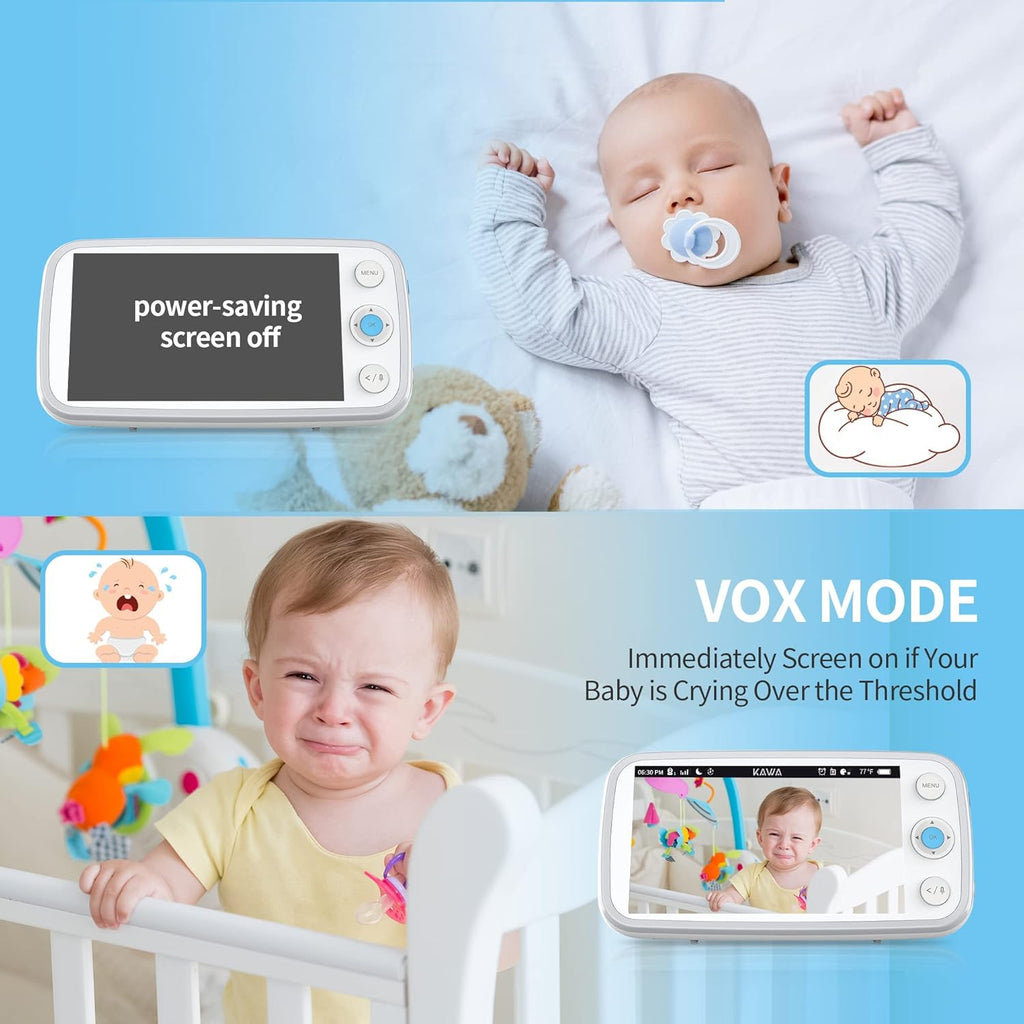 5 720P HD Video Baby Monitor with Night Vision and 2-Way Audio M6551
