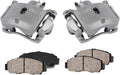 Premium Loaded OE Caliper Assembly Set + Quiet Low Dust Ceramic Brake Pads T217
