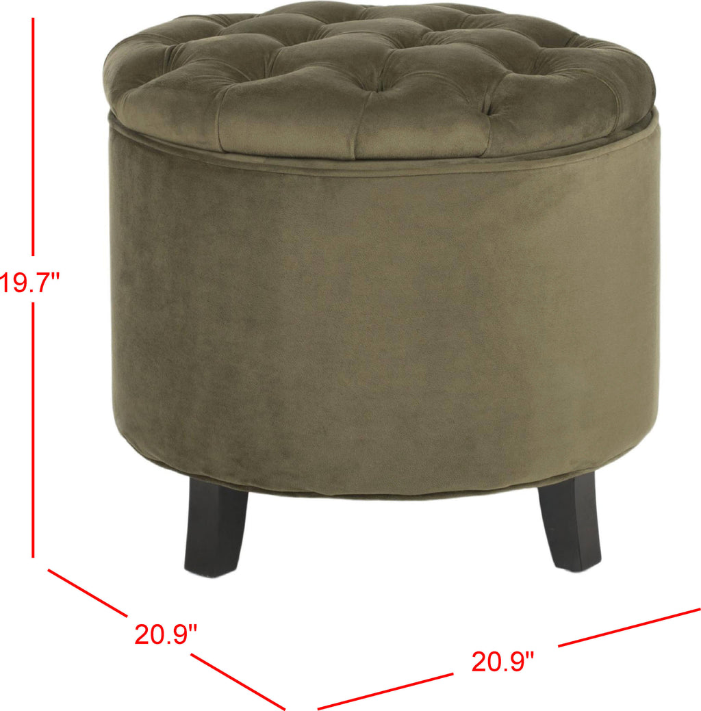 Spruce Tufted Storage Ottoman Y24827