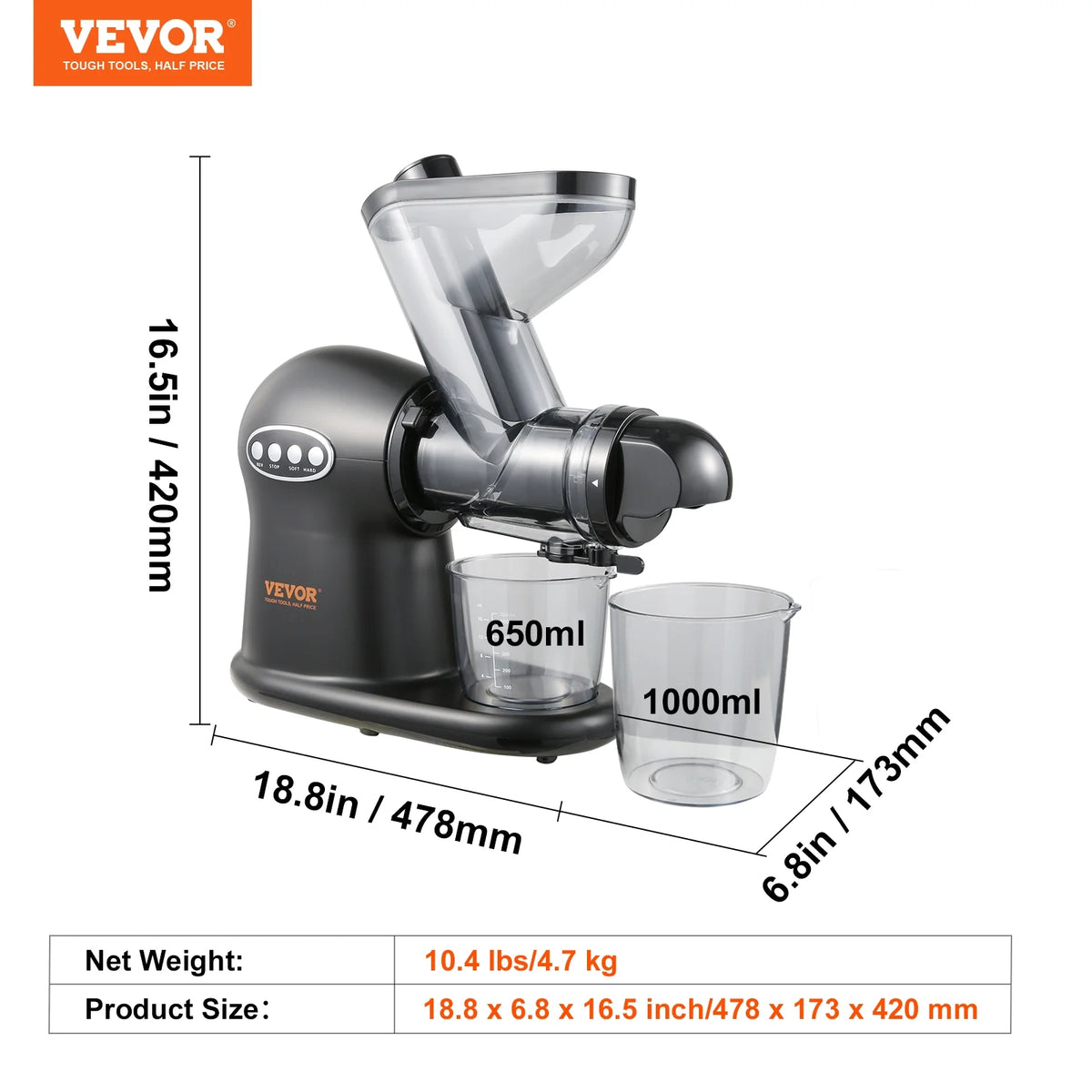 Masticating Slow Juicer Electric Cold Press T272