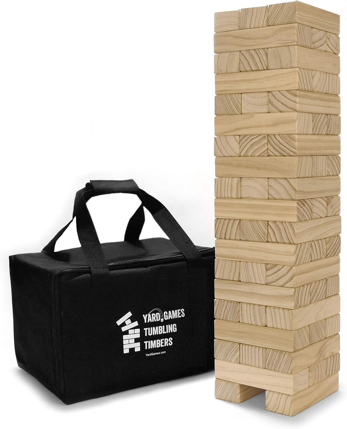 Large Tumbling Timbers with Carrying Case, Premium Pine Wood, Pack of 2 P826