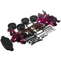 1/10 Alloy Carbon RWD Drift Car Frame Body Kit S6090
