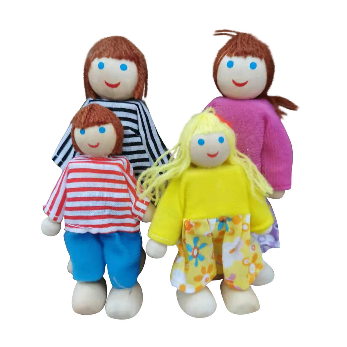 Dolls House 4 People Set Doll Toy L4477