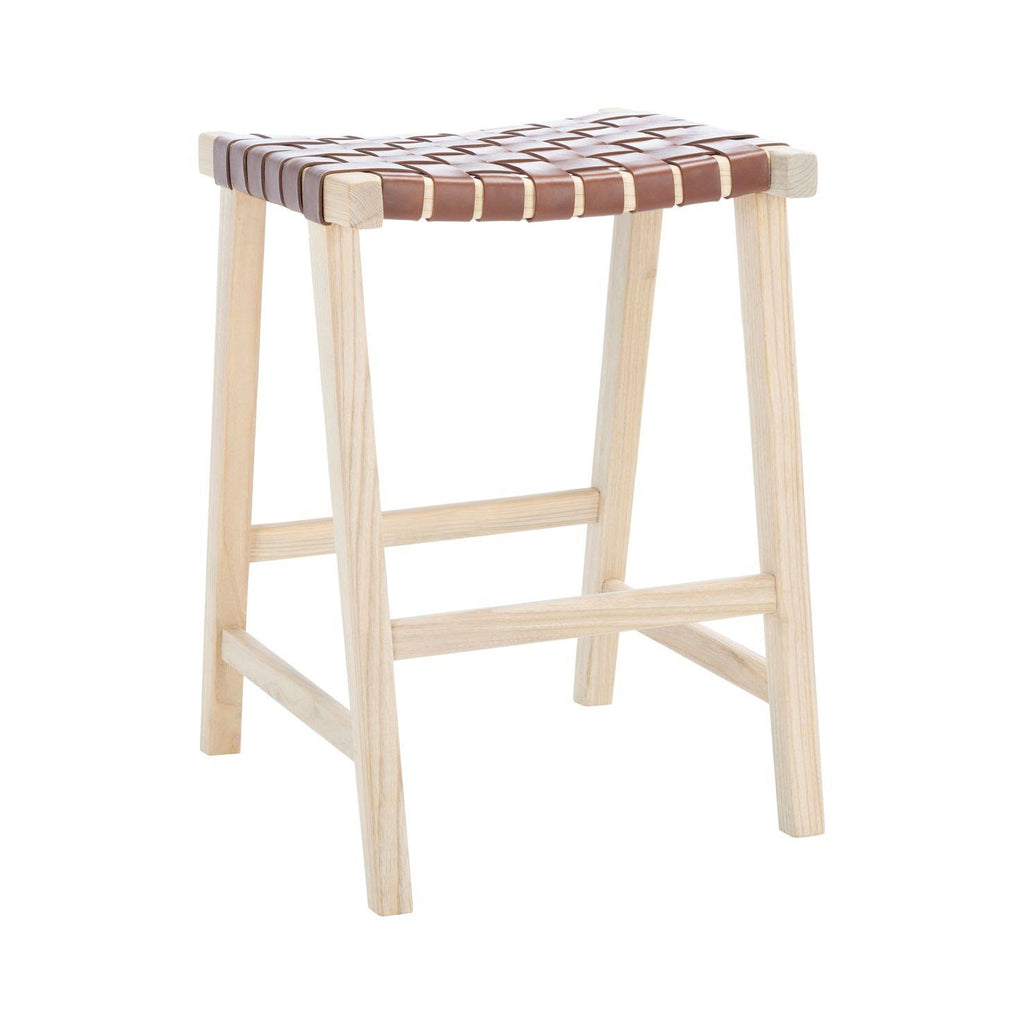 Cognac Rectangle Counter Stool Z8878