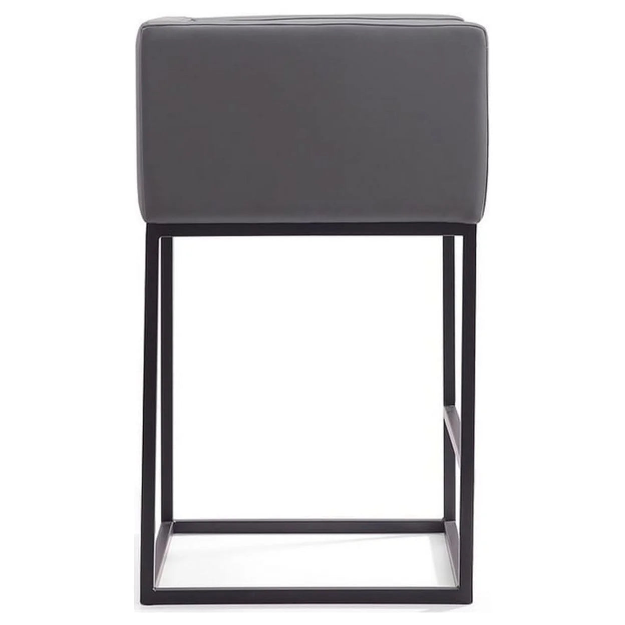 Faux Leather Counter Stool in Gray D826349